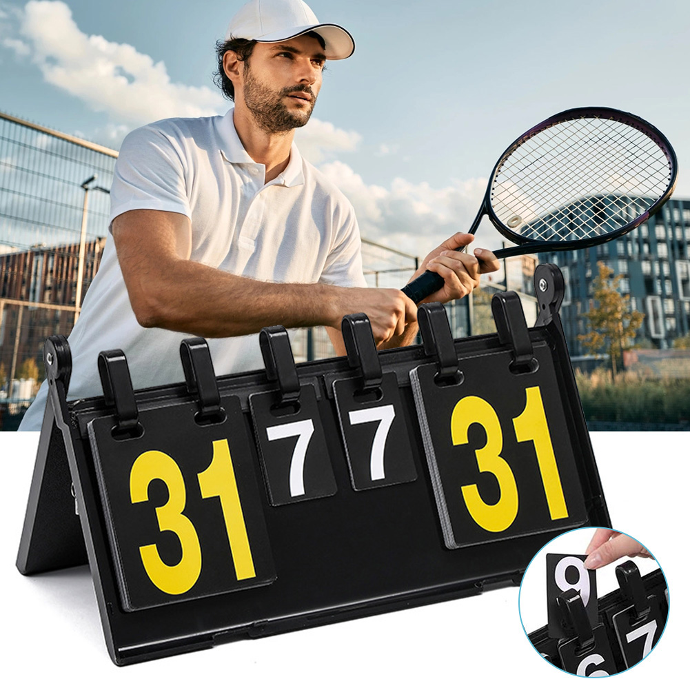 Badminton Score - Flip Scorekeeper,Portable Scoreboard Baskeball Tennis Volleyball