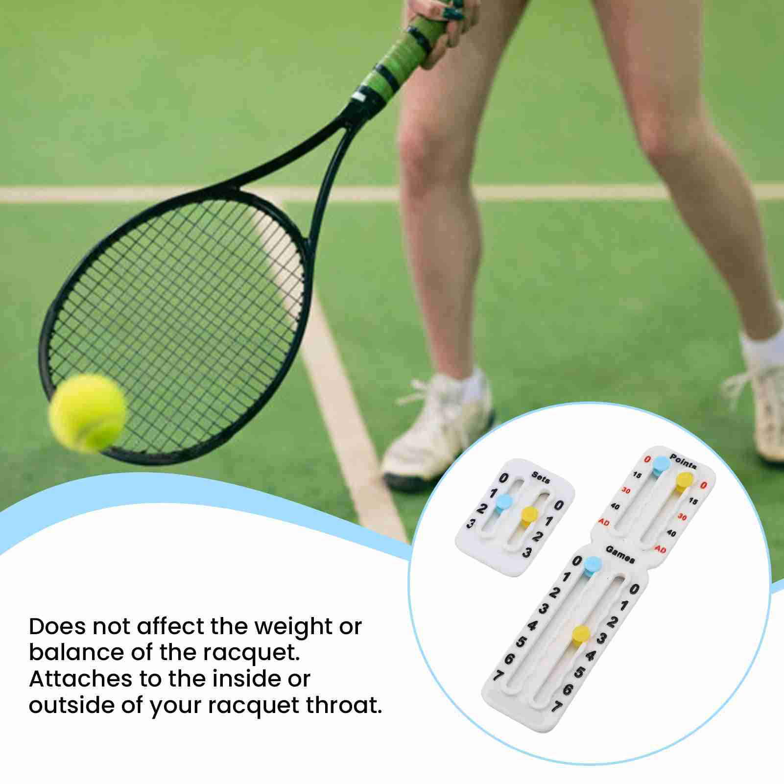 Tennis Score Keeper for Racket - Badminton Score บทวิจารณ์และราคา