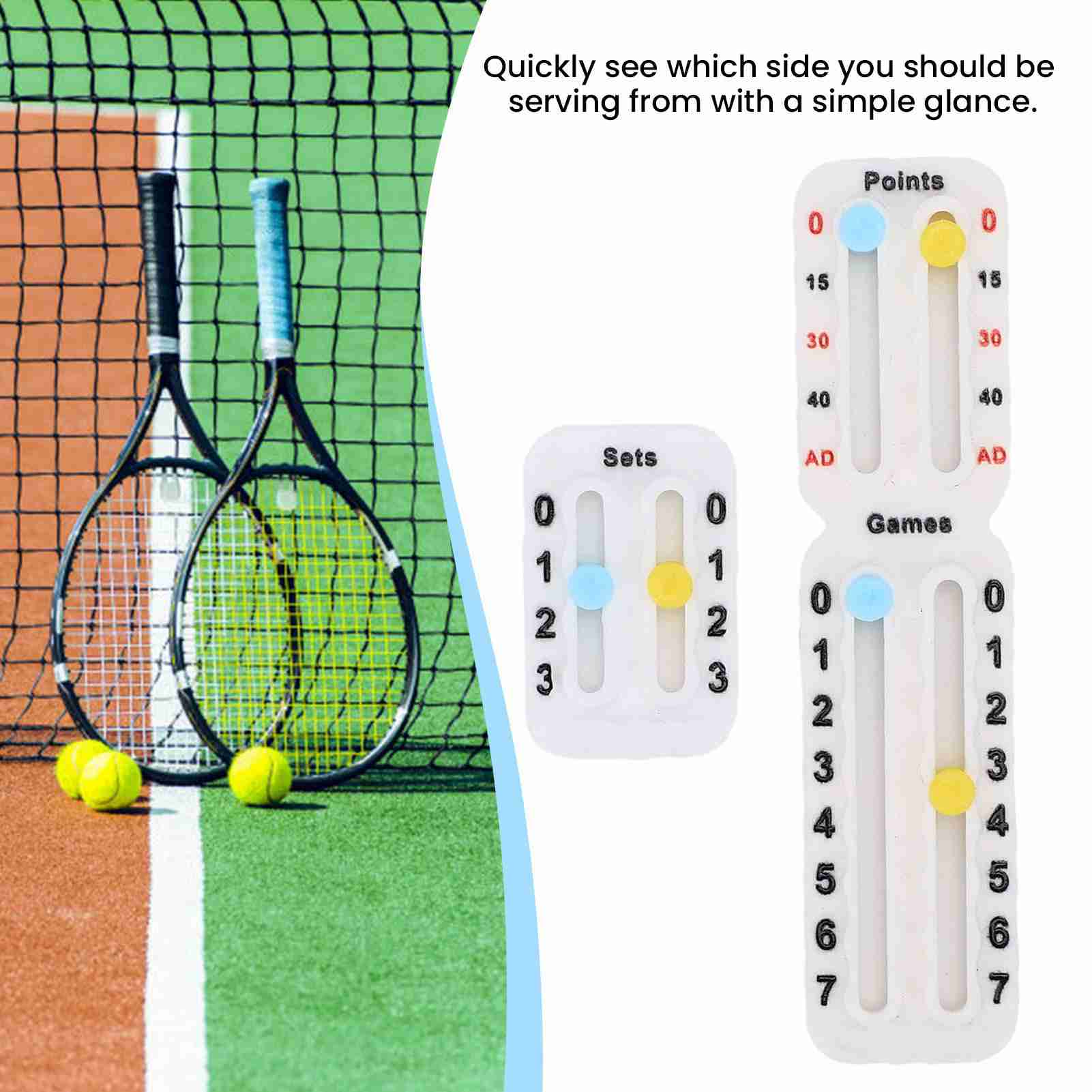 Tennis Score Keeper for Racket - Badminton Score บทวิจารณ์และราคา